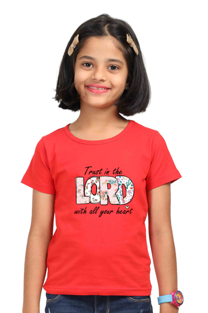 Trust in the lord, Girls t-shirt