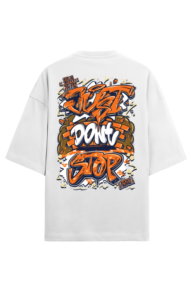 Just Dont stop, Anime Terry Oversized tshirt