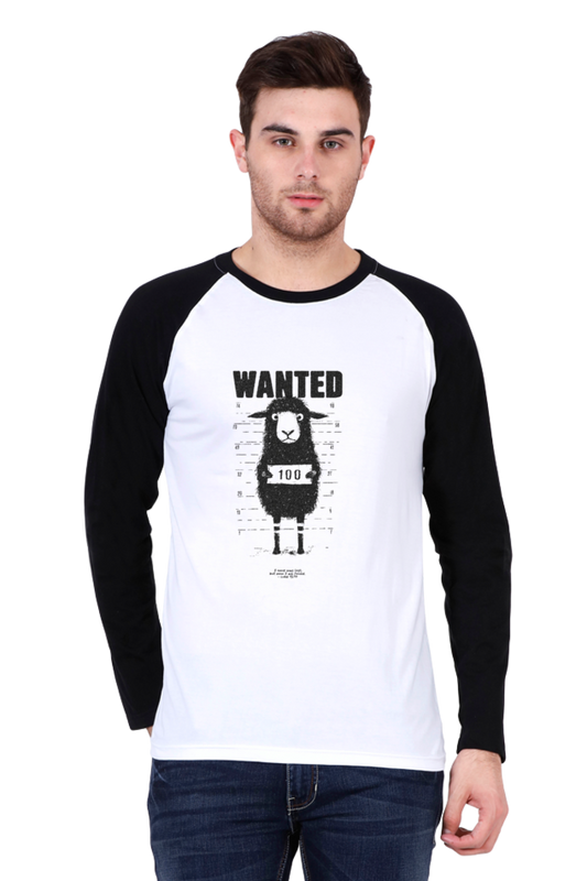 Wanted (Leave the 99 to find him) Raglan T-Shirt