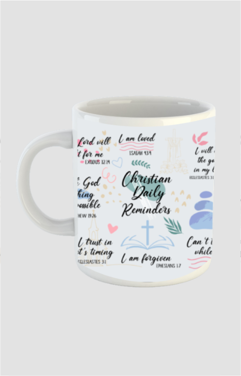 Christian daily Remainders, white Coffee mug