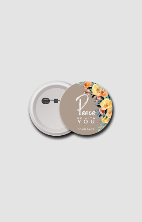 Peace be with you, Badge 58mm