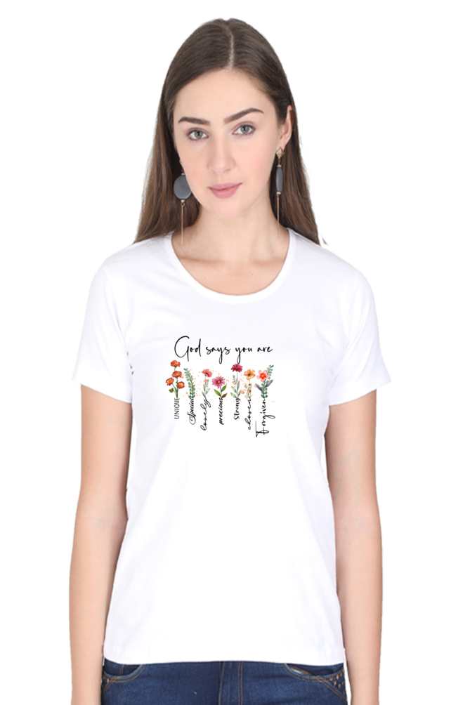 God says you are, Women's t-shirt