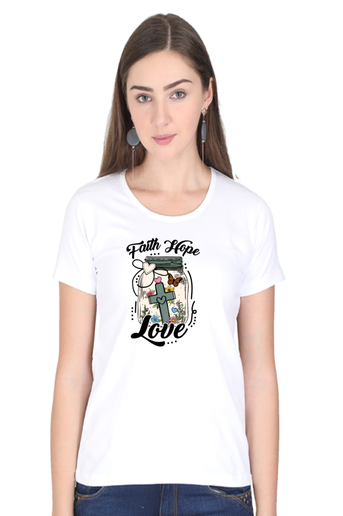 Faith hope love, Women's t-shirt