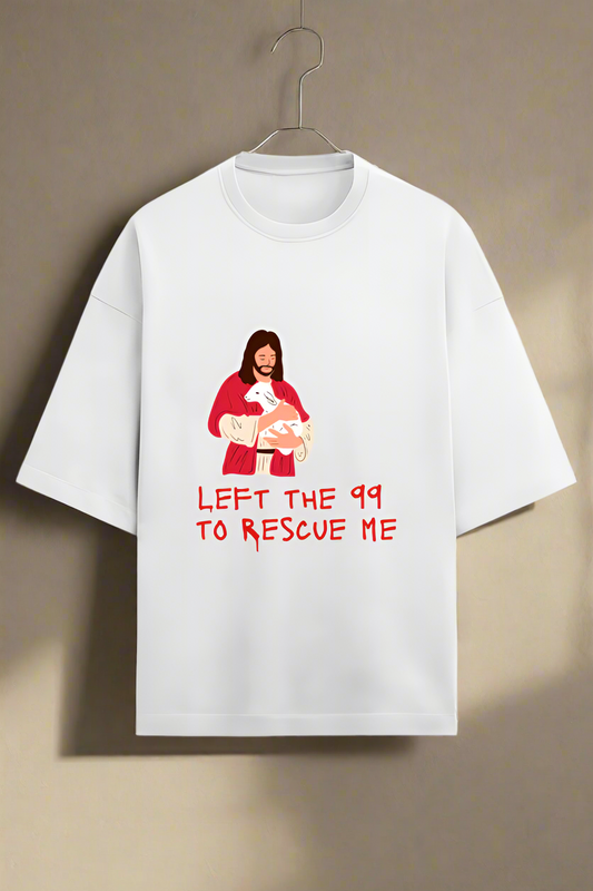 Left the 99 to Rescue me, Terry Oversized T-Shirt