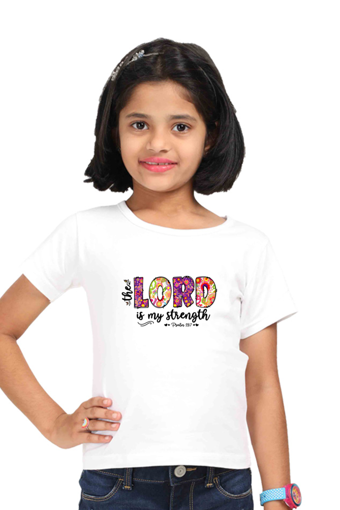 The lord of my strength, girls t-shirt