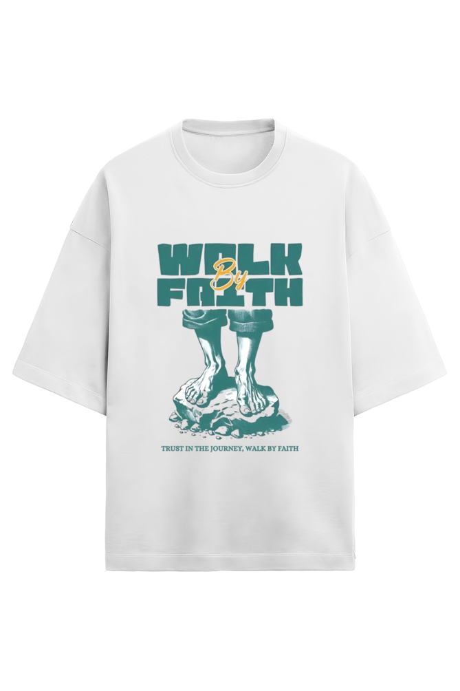 Walk by faith, Terry oversized t-shirt