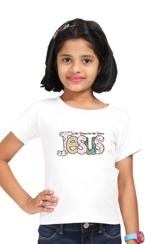 Jesus is the reason for the season, girls t-shirt