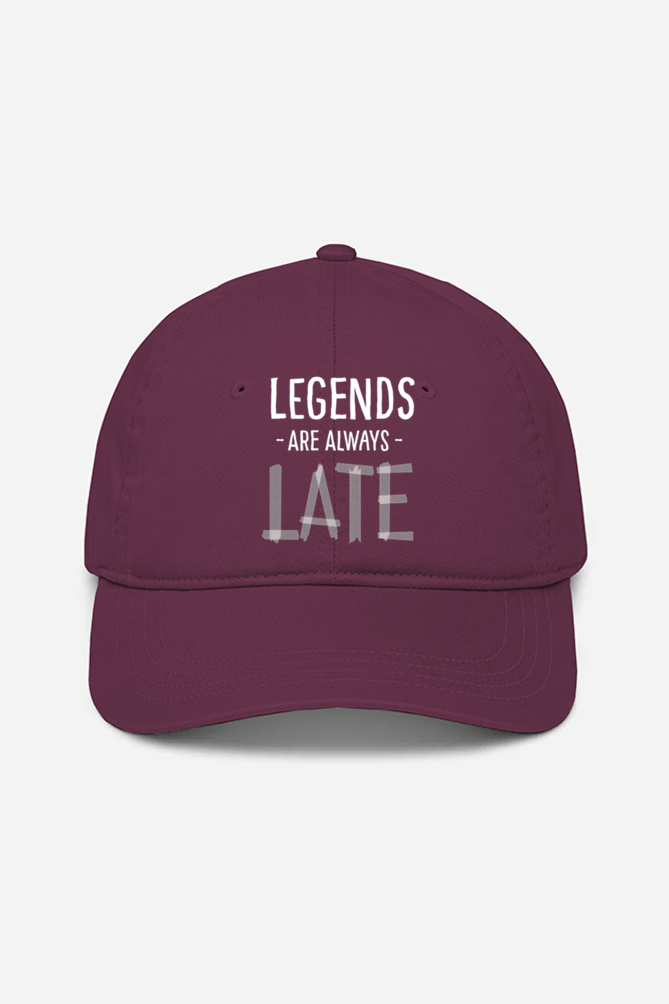 Legends are always late, Baseball caps