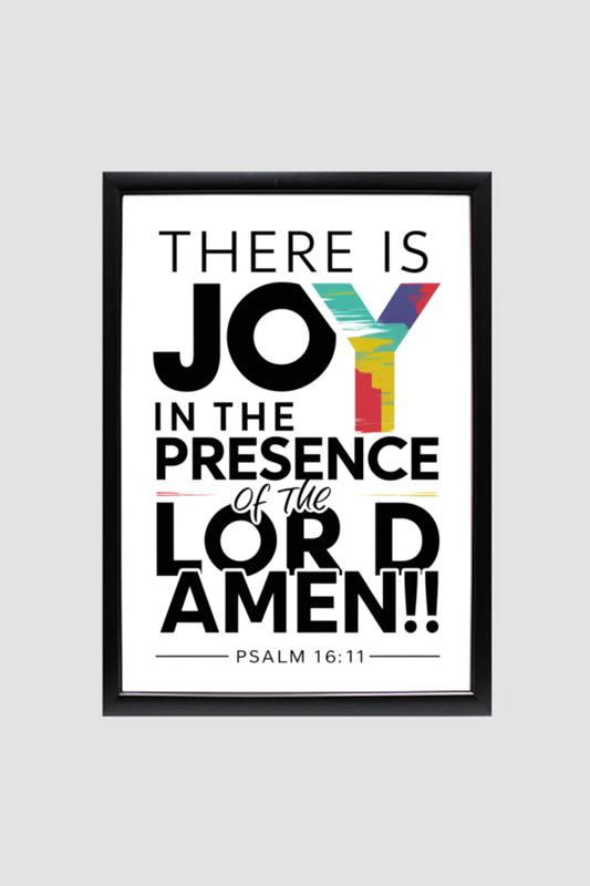 There is joy in the presence of the Lord