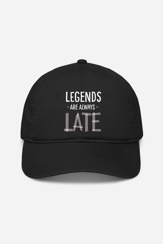 Legends are always late, Baseball caps