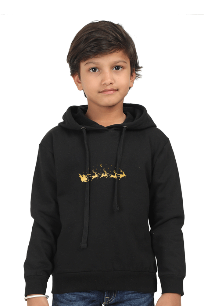 Seligh Gold Vinyl Hoodie, Christmas Kids Hoodie