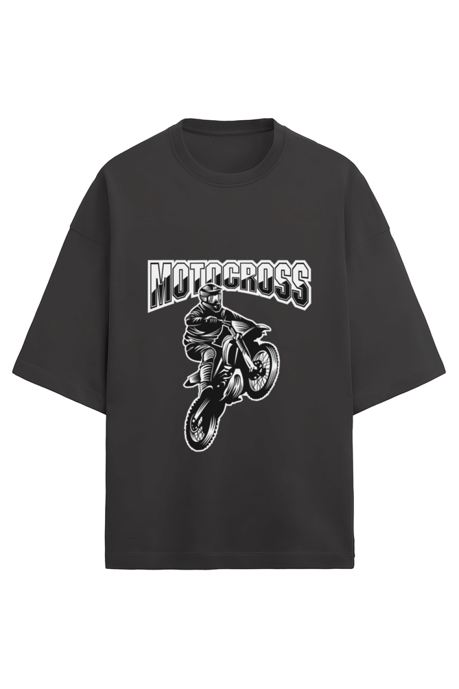 Moto cross, Terry oversized t-shirt