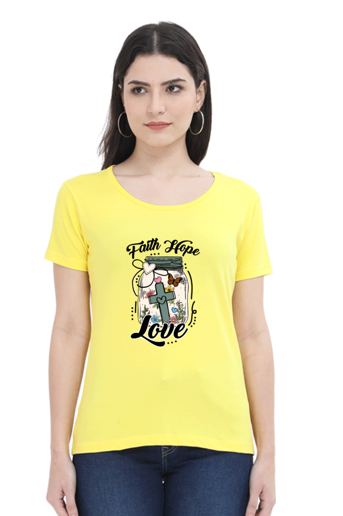 Faith hope love, Women's t-shirt