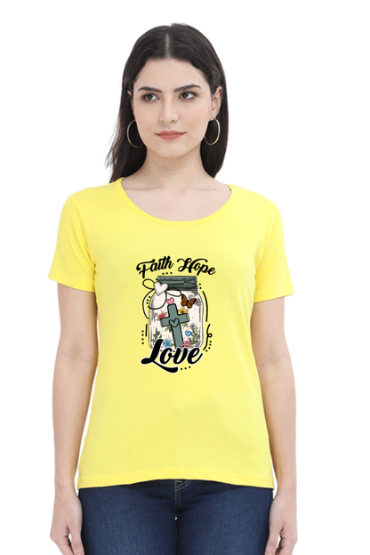 Faith hope love, Women's t-shirt