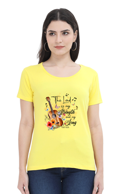 The lord is my strength and my song, Women's t-shirt