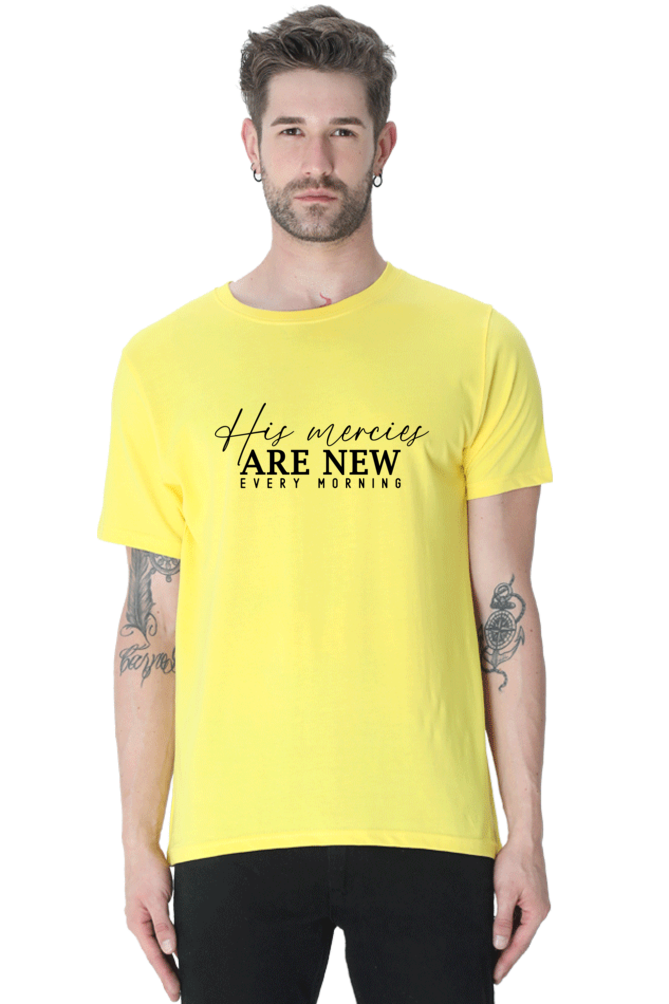 His mercies are new every morning, Unisex t-shirt