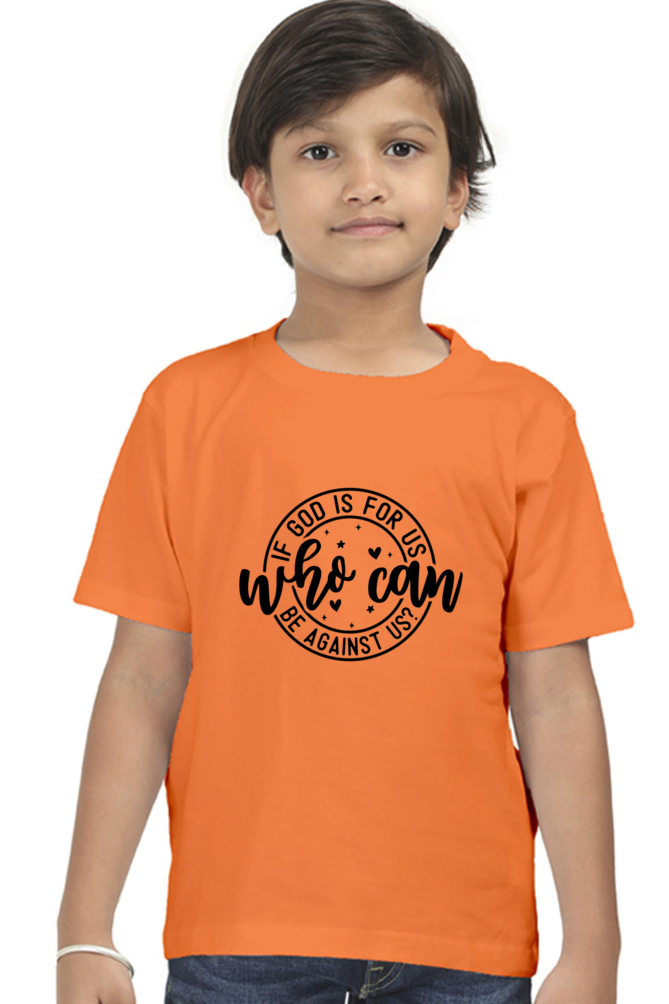 If God is for us who can be against us, boys t-shirt