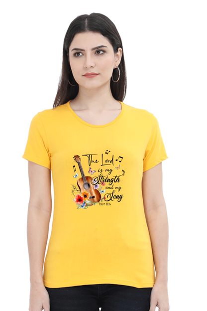 The lord is my strength and my song, Women's t-shirt