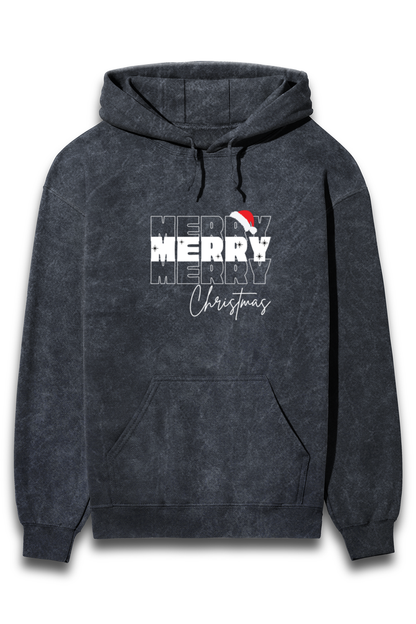Merry christmas, Acid washed hoodie