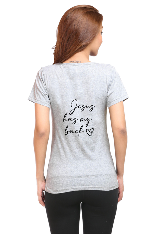 Jesus has my back, Women's t-shirt