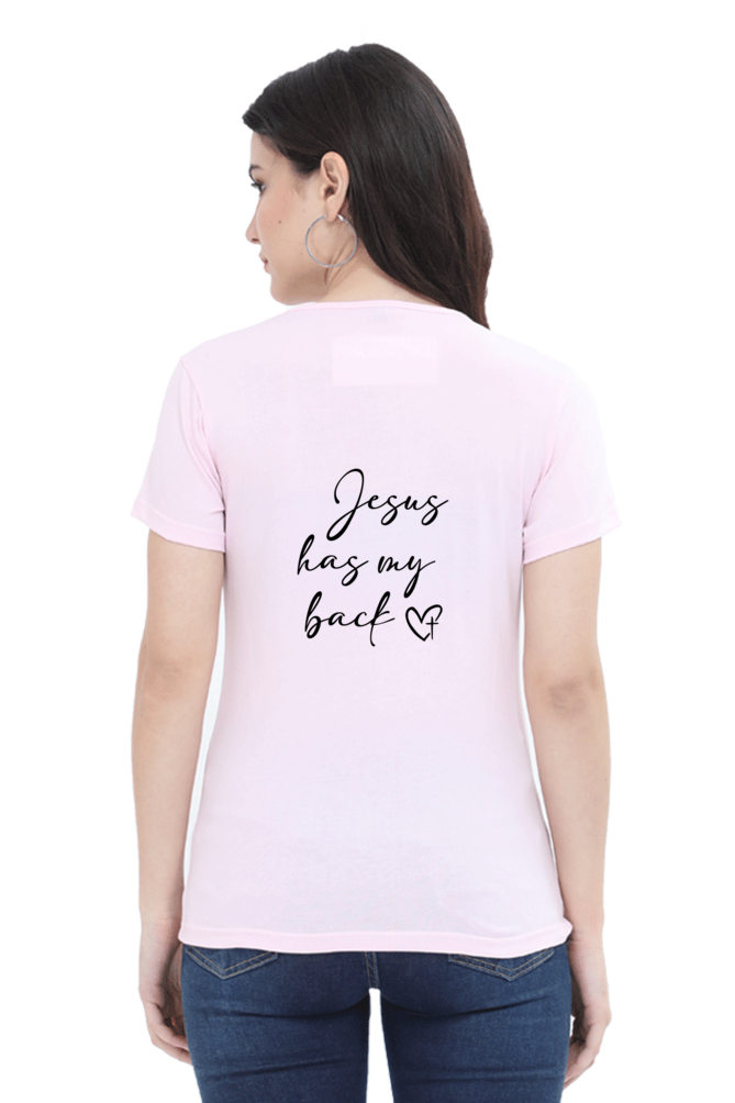 Jesus has my back, Women's t-shirt