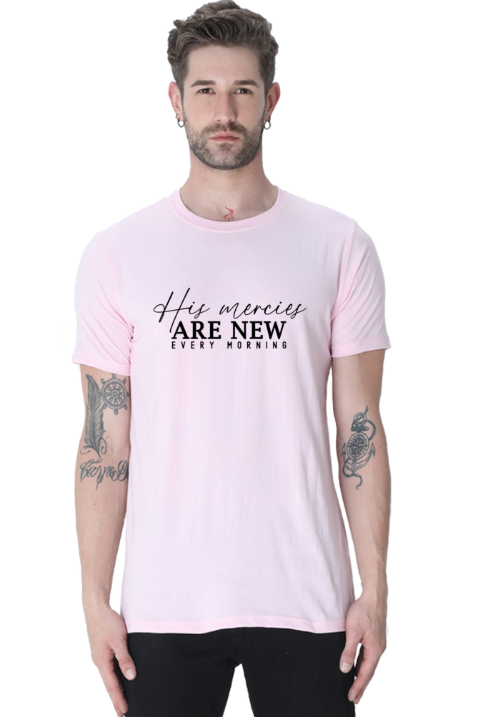 His mercies are new every morning, Unisex t-shirt