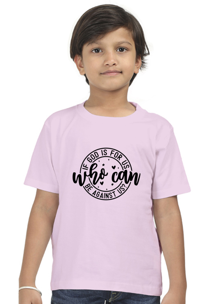 If God is for us who can be against us, boys t-shirt