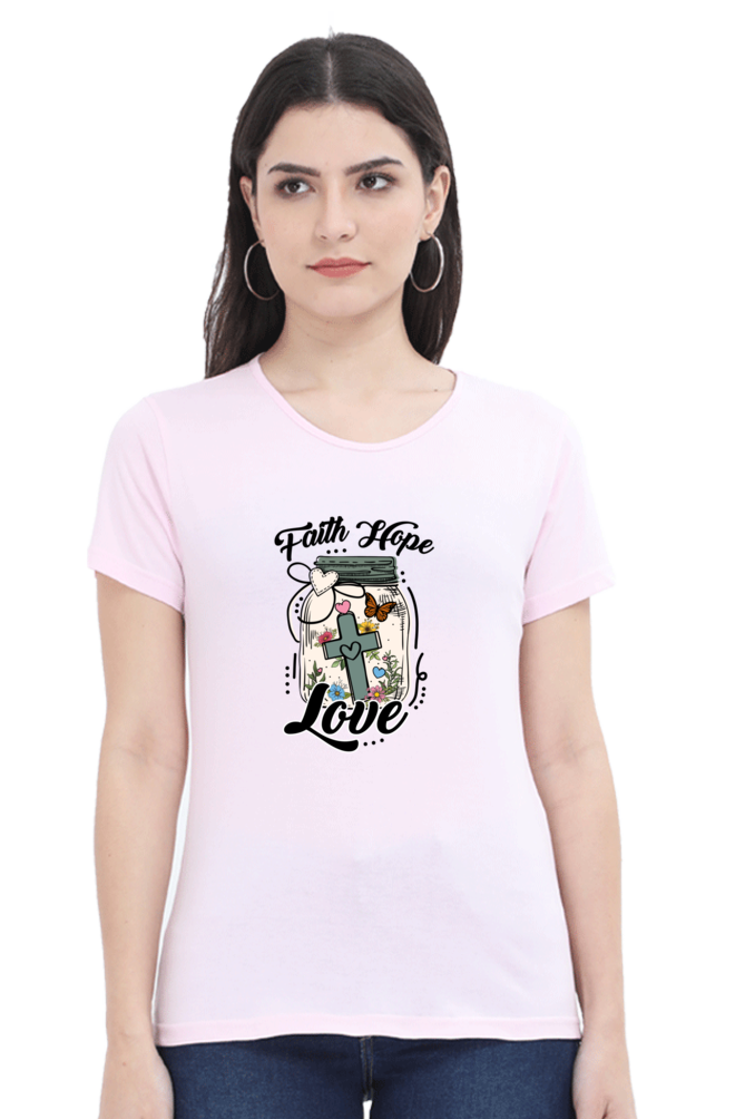 Faith hope love, Women's t-shirt