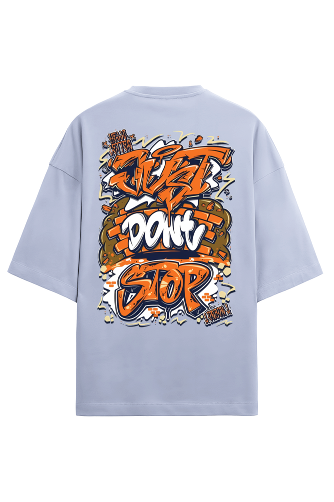 Just Dont stop, Anime Terry Oversized tshirt