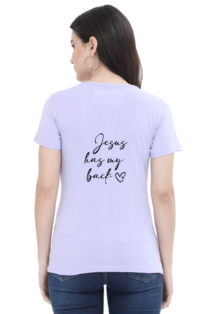 Jesus has my back, Women's t-shirt