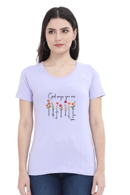 God says you are, Women's t-shirt