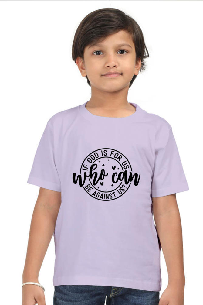 If God is for us who can be against us, boys t-shirt