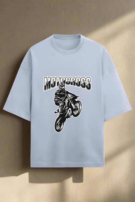 Moto cross, Terry oversized t-shirt