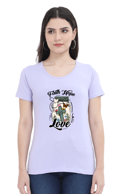 Faith hope love, Women's t-shirt