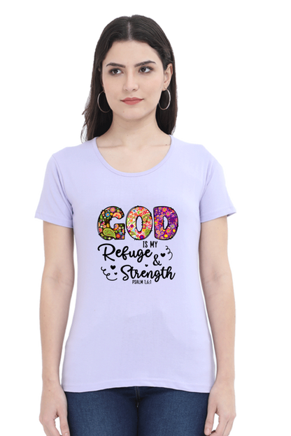 God is my refuge & Strength, Women's t-shirt