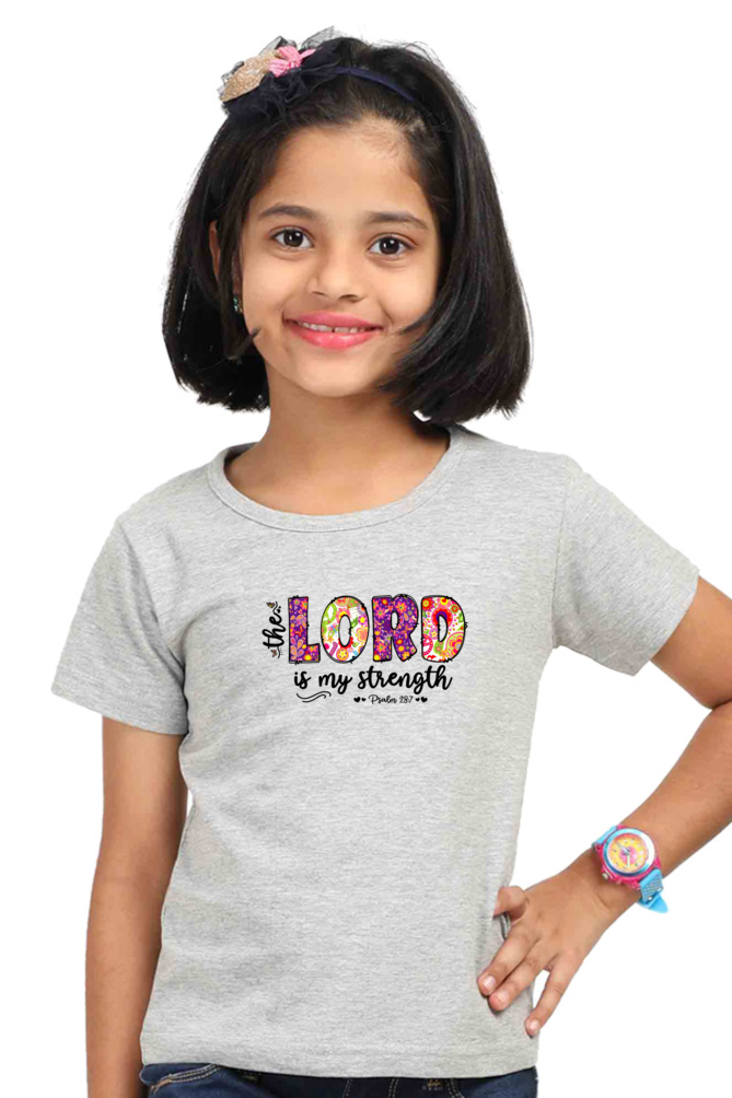 The lord of my strength, girls t-shirt