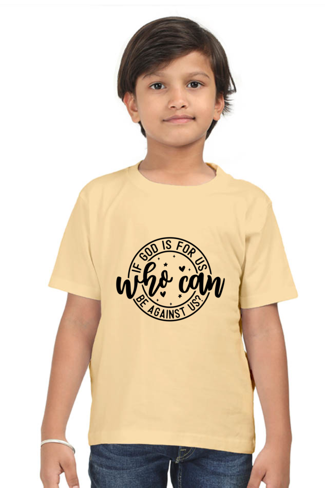 If God is for us who can be against us, boys t-shirt