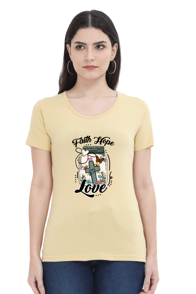 Faith hope love, Women's t-shirt