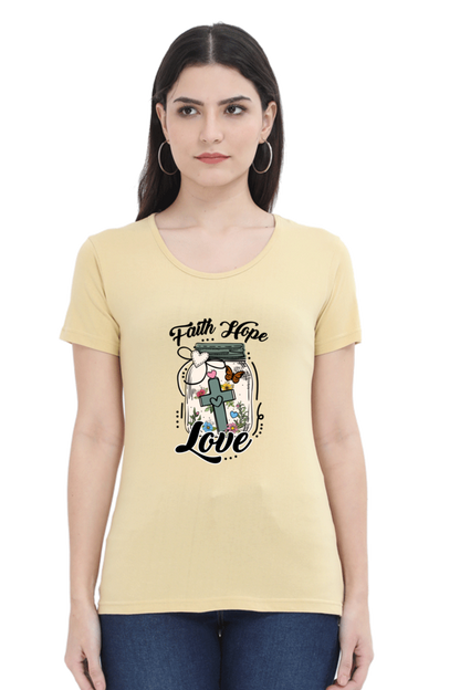 Faith hope love, Women's t-shirt