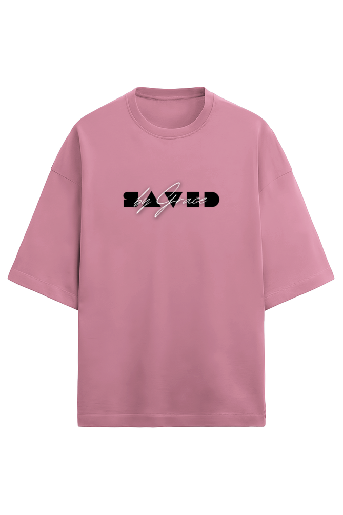 Saved by Grace terry oversized T-shirt