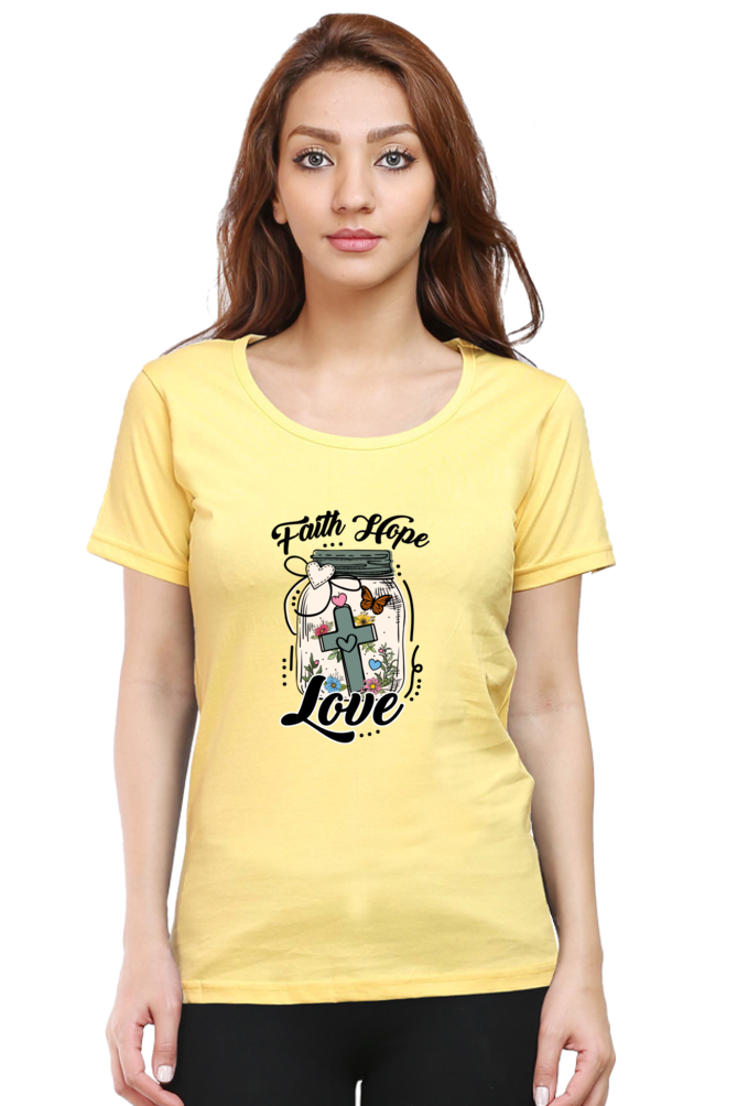 Faith hope love, Women's t-shirt