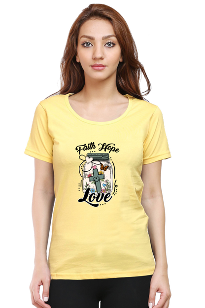 Faith hope love, Women's t-shirt