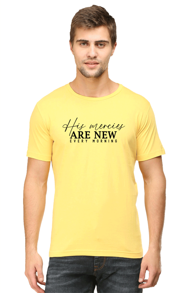 His mercies are new every morning, Unisex t-shirt