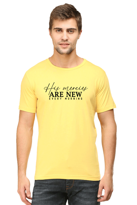 His mercies are new every morning, Unisex t-shirt