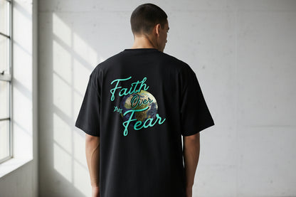 Faith Over Fear – Unisex Oversized Christian T-Shirt