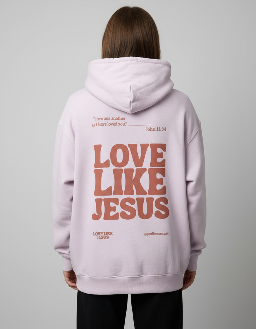 Love Like Jesus, Unisex Oversized Hoodie