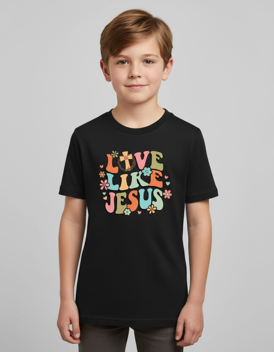 Love Like Jesus, Boy's Crew Neck T-Shirt