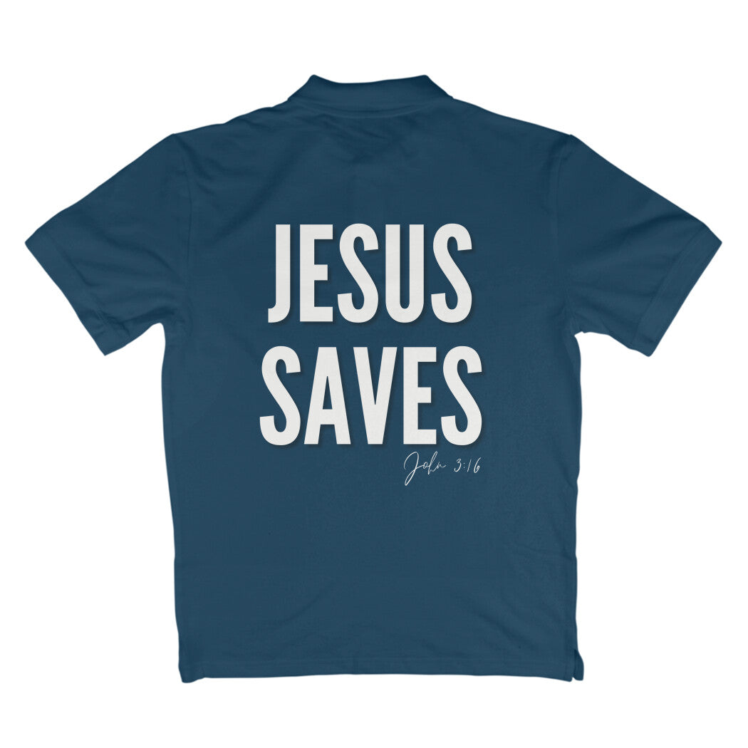 Jesus saves Unisex Polo t-shirt