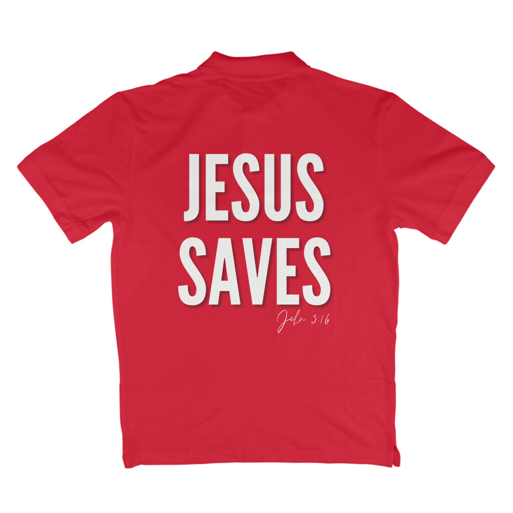 Jesus saves Unisex Polo t-shirt