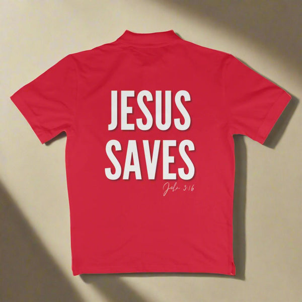 Jesus saves Unisex Polo t-shirt